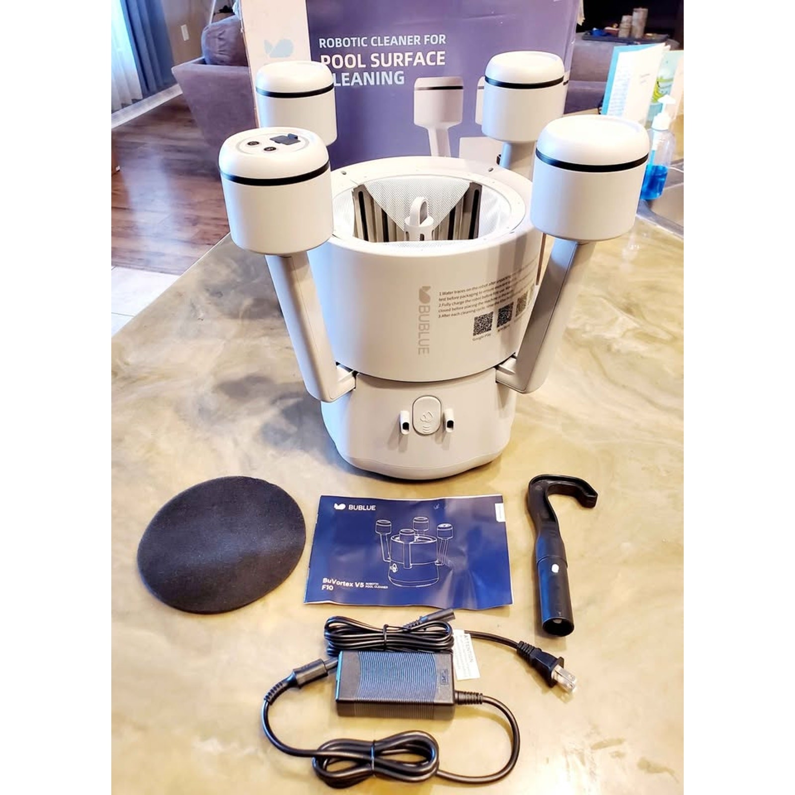 BuBlue BuVortex V5 Robotic Pool Skimmer Surface Cleaner