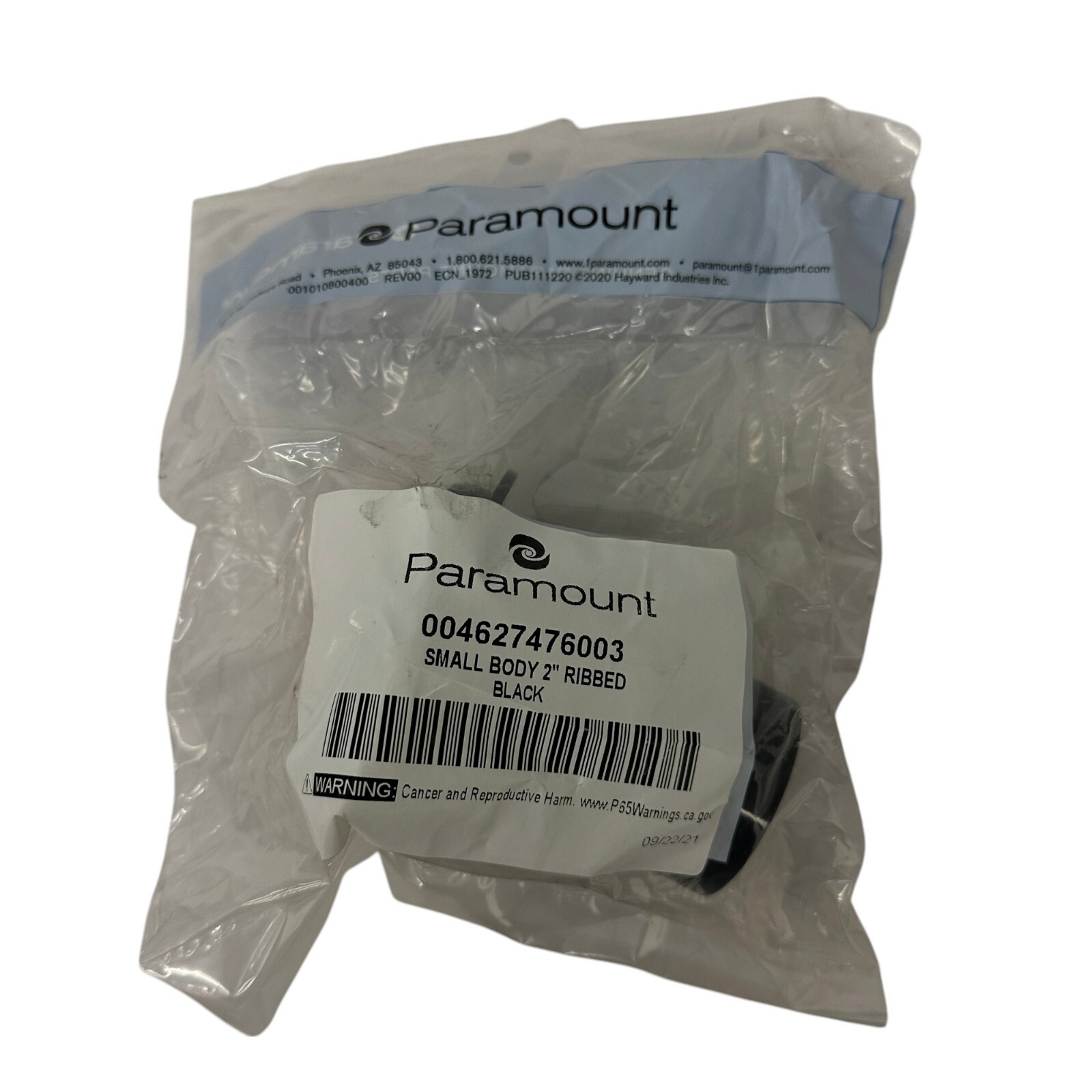 Hayward Paramount PV3 In-Floor Cleaning Head Ribbed Body 2in w Cap 004627476003