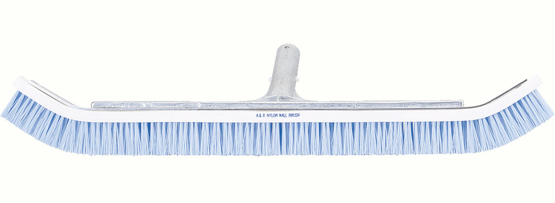 A&B 3030 36″ White Nylon Curved Wall Brush
