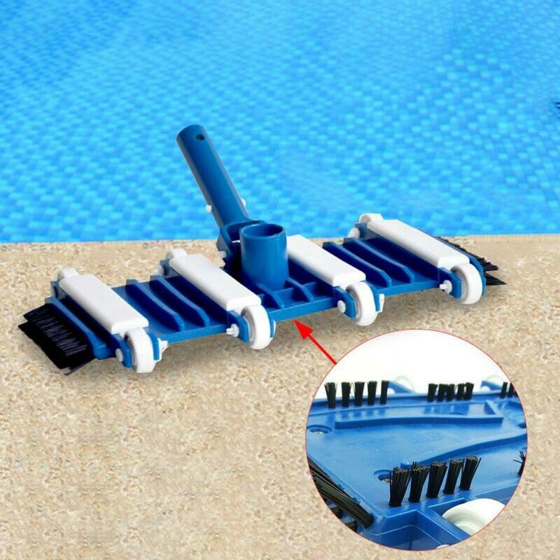 In-Ground & Above Ground Swimming Pool Weighted Vacuum Head w/ Side Brushes