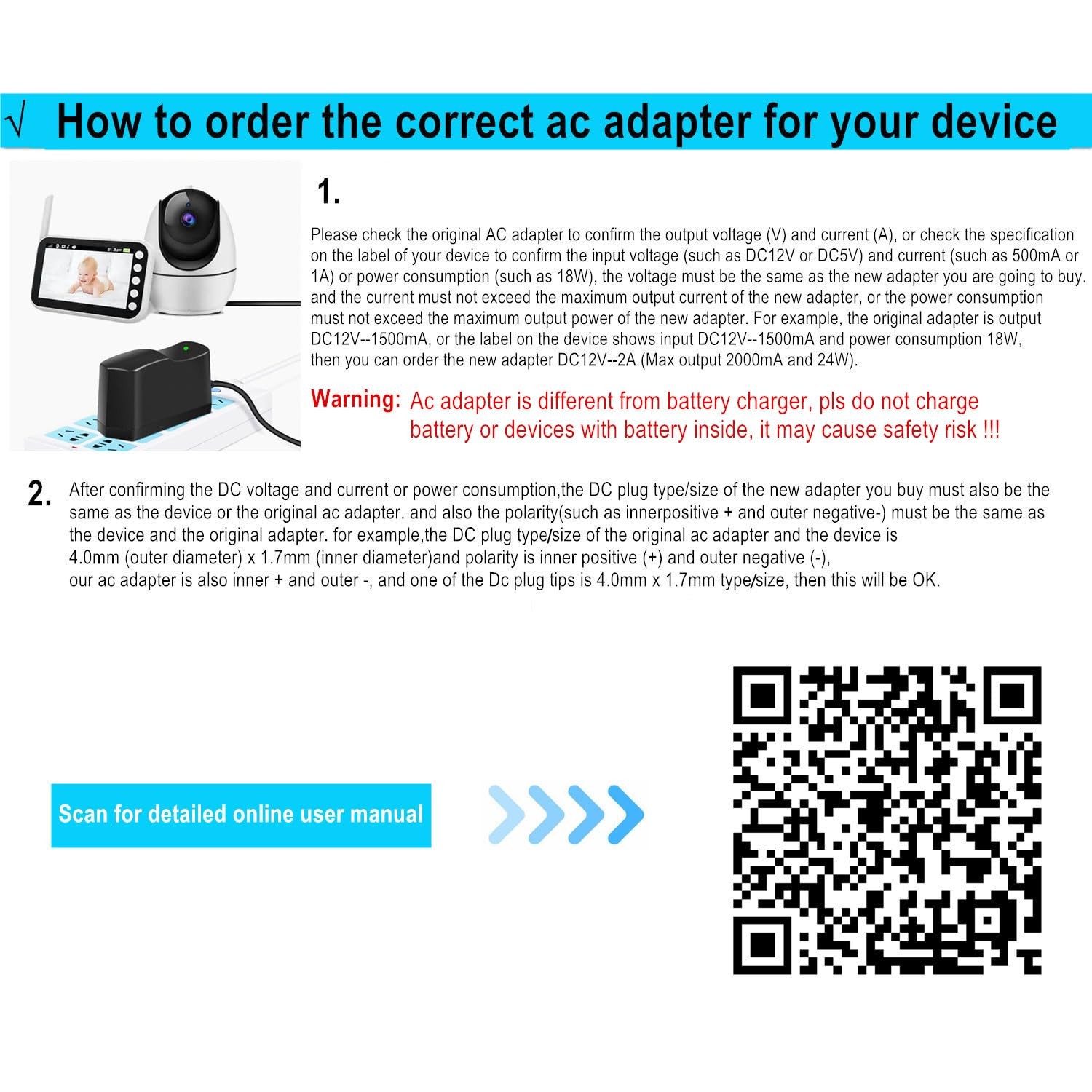 Universal 5V 2A AC to DC Power Adapter with 11 DC Tips 5V 1.5A 1A Output