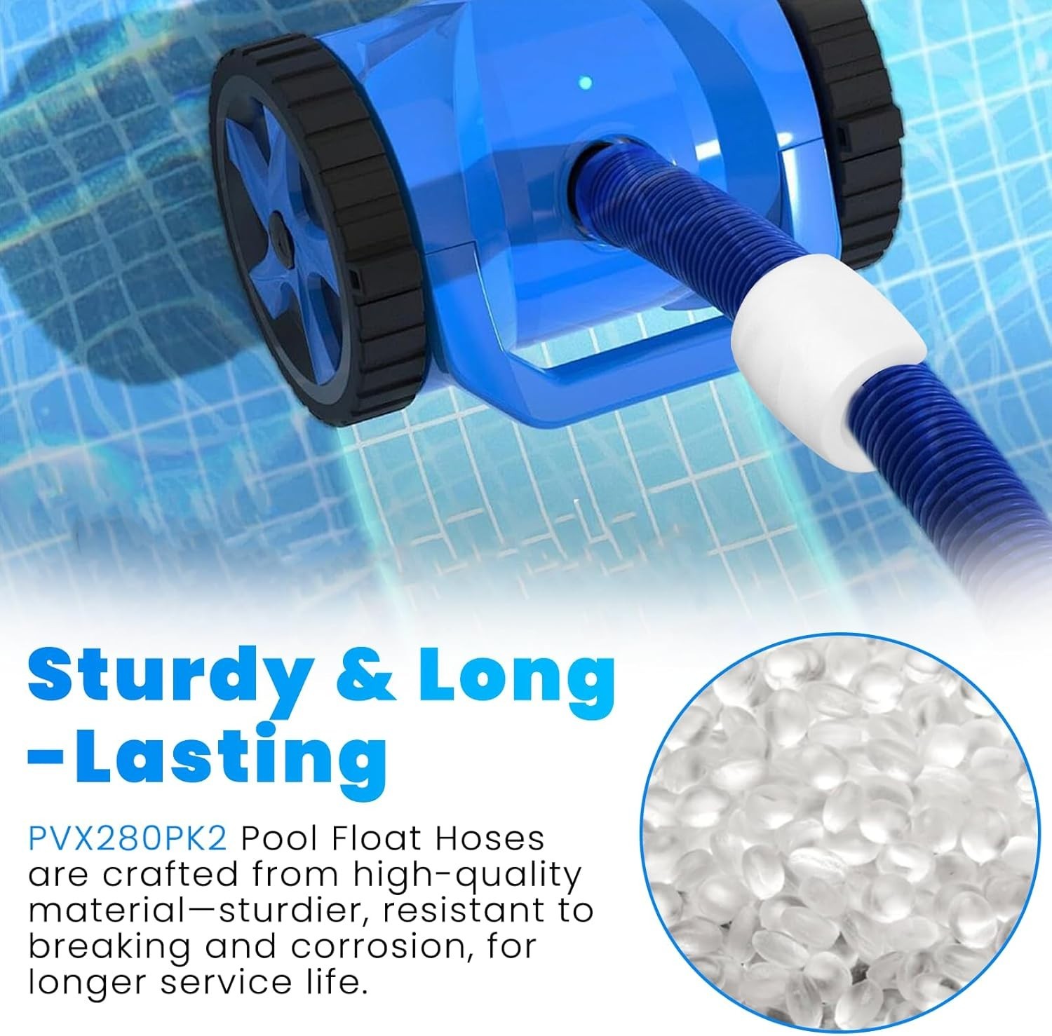Lightweight Pool Cleaner Hose Floats (4 Pack) – Easy Installation & Reliability