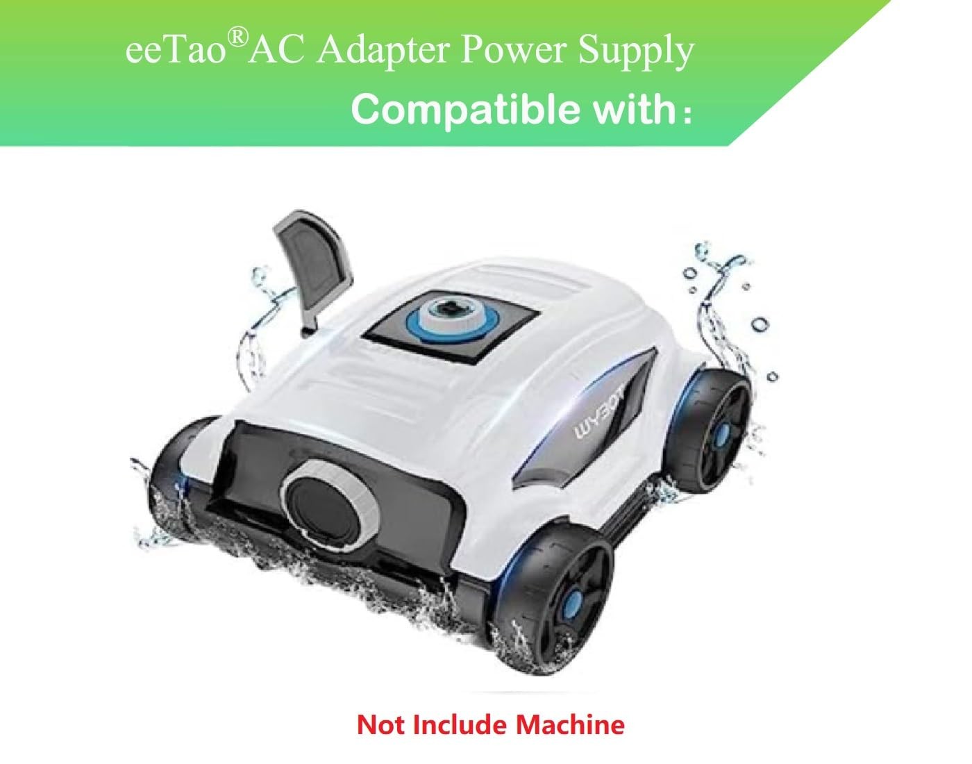 eeTao 2-Prong 12.6V AC/DC Adapter Compatible with Wybot Osprey 200 300 Pro…
