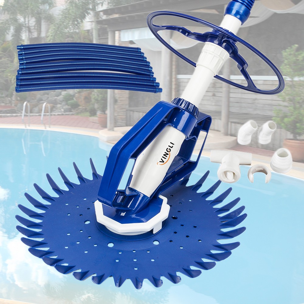 Automatic Swimming Pool Vacuum Cleaner Hover Climb Wall w/ 33 ft Hose In Ground