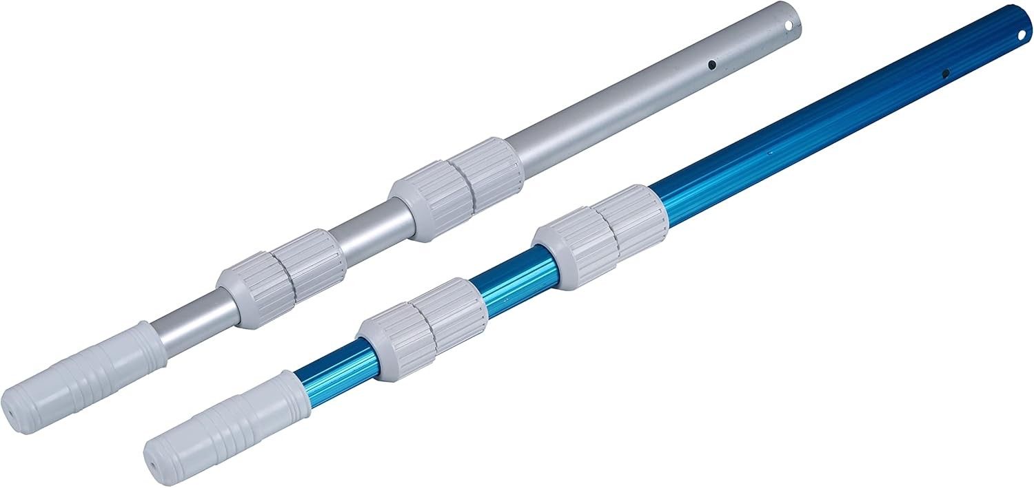 Blue Wave Deluxe Pool Maintenance Kit for In Ground Pool – Includes 15-ft Telepo