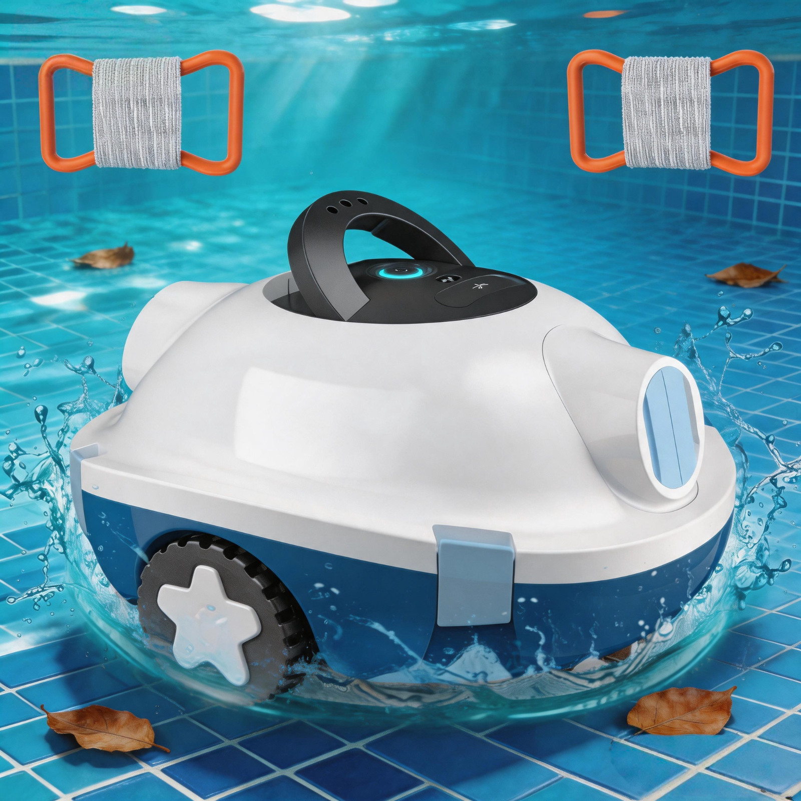 INSE Cordless Robotic Pool Cleaner, 120Mins Long Runtime, IPX8 Waterproof, Smart