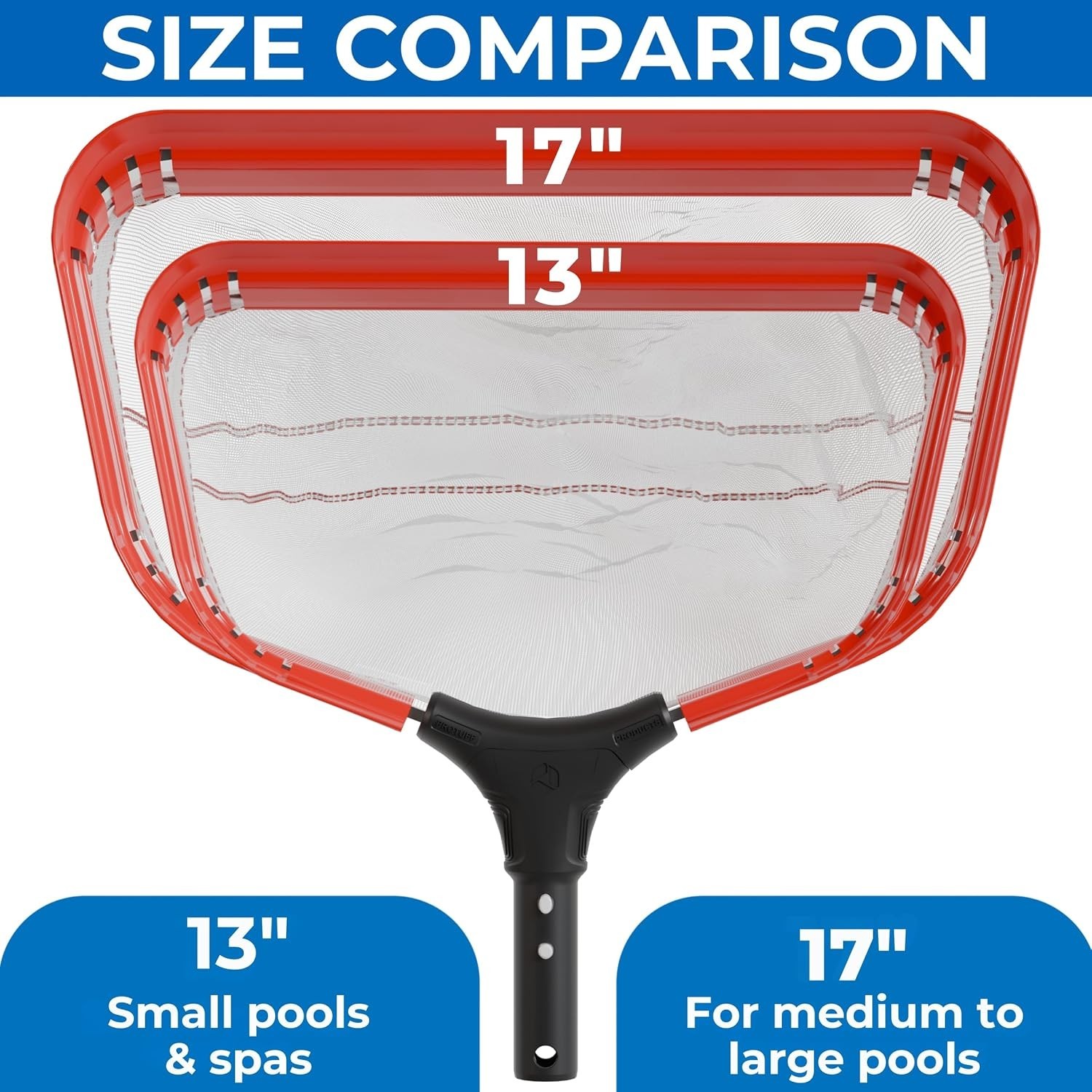 Winged Aluminum Pool Silt Net 17.5in – Quick Debris Removal +