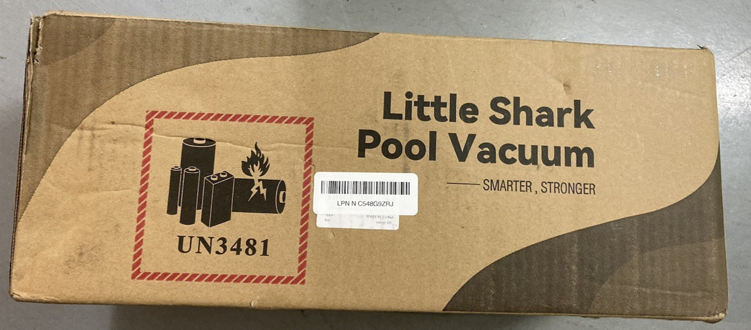 Little Shark Pool Vacuum for Above Ground Pool, Hot Tub Vacuum with 60w Motor