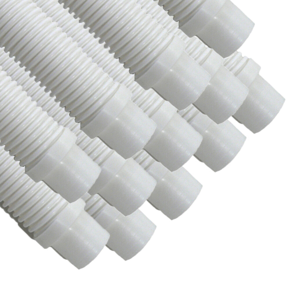 Puri Tech Pool Cleaner Vac Hose Kreepy Krauly, Barracuda White 1.5in x 4ft 12 pk