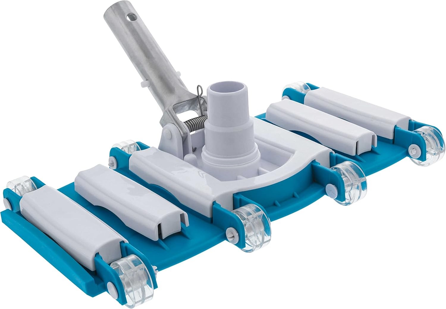 14″ Manual Pool Vacuum Head for Inground Pools, Flexible, Weighted – 6 Weights,