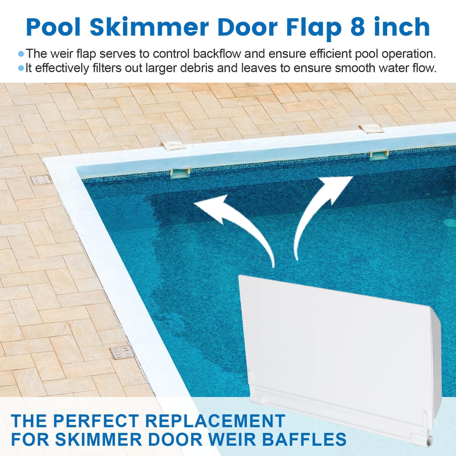 Skimmer Door Weir Flap for Pentair S15 S20 Pool Skimmer Replacement
