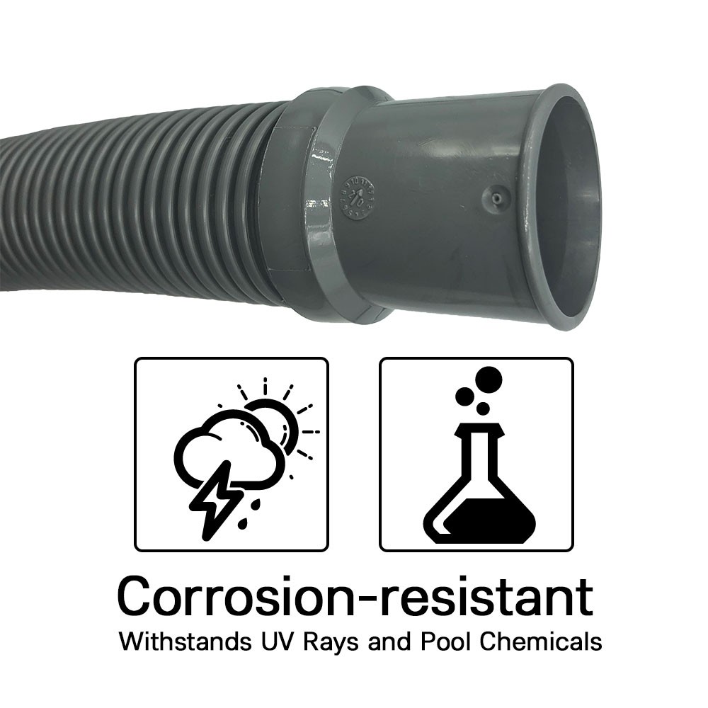 Puri Tech Above Ground Filter Hose, Includes Clamps, 1.5 Inch x 3 ft – 3 pack