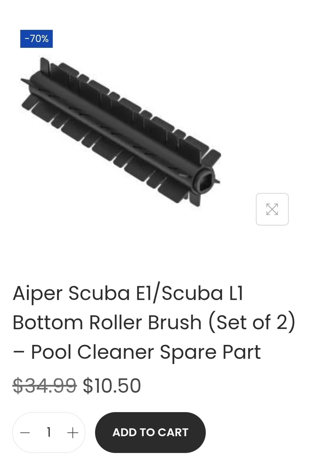 Aiper Scuba L1 Cordless Robotic Pool Cleaner for Above-Ground Pools Read Descrip
