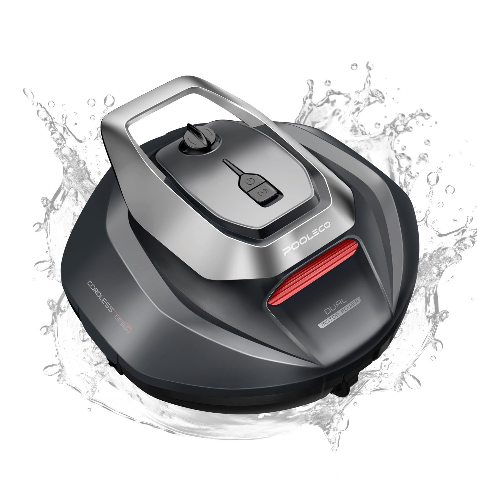 Automatic Robotic Pool Cleaner – Dual-Motor Suction, 90 Min Runtime, Fast Chargi