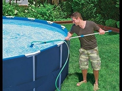 Pool Spa Jet Vacuum Cleaner with Brush for Above Ground & Inflatable Pools, Hot