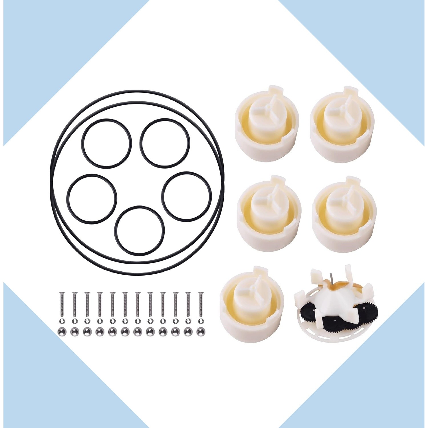 5-9-2001 Complete Water Valve Rebuilding Kit For 5-Port CareTaker Valve Systems