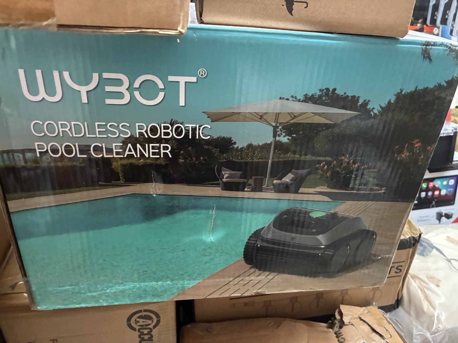 WYBOT C1 Pool Cleaner Wall Climb Cordless Robotic Pool Robot In-Ground Pools