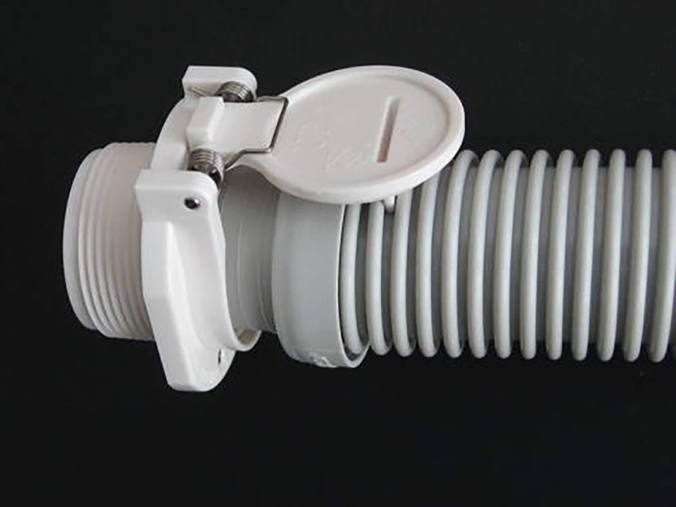 ATIE Free Rotation Pool Vacuum Vac Lock Safety Wall Fitting W400BWHP, White