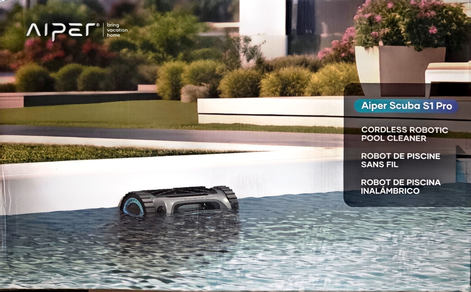 AIPER S1 PRO Pool Cleaner Robotic Pool Vacuum for All Types Pools NEW IN BOX