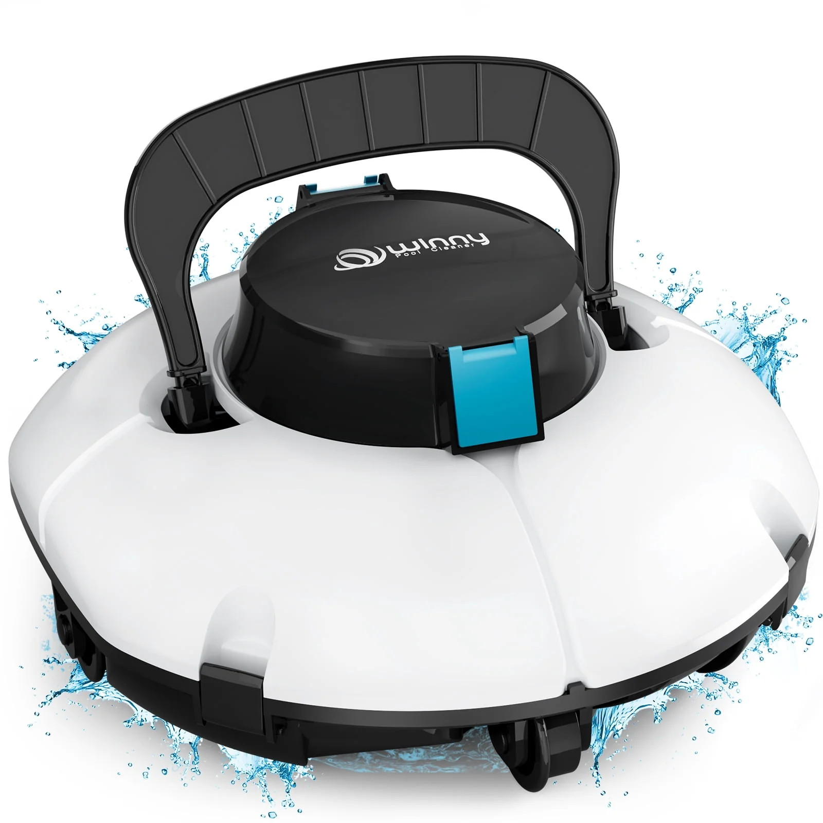 Cordless Robotic Pool Cleaner with Dual-Layer Filtration, 80-Min Runtime