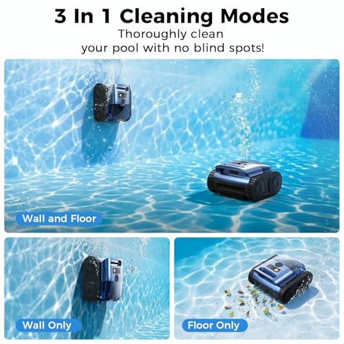 Inground Pool Robot Vacuum Cordless Automatic Wall Waterline 2150