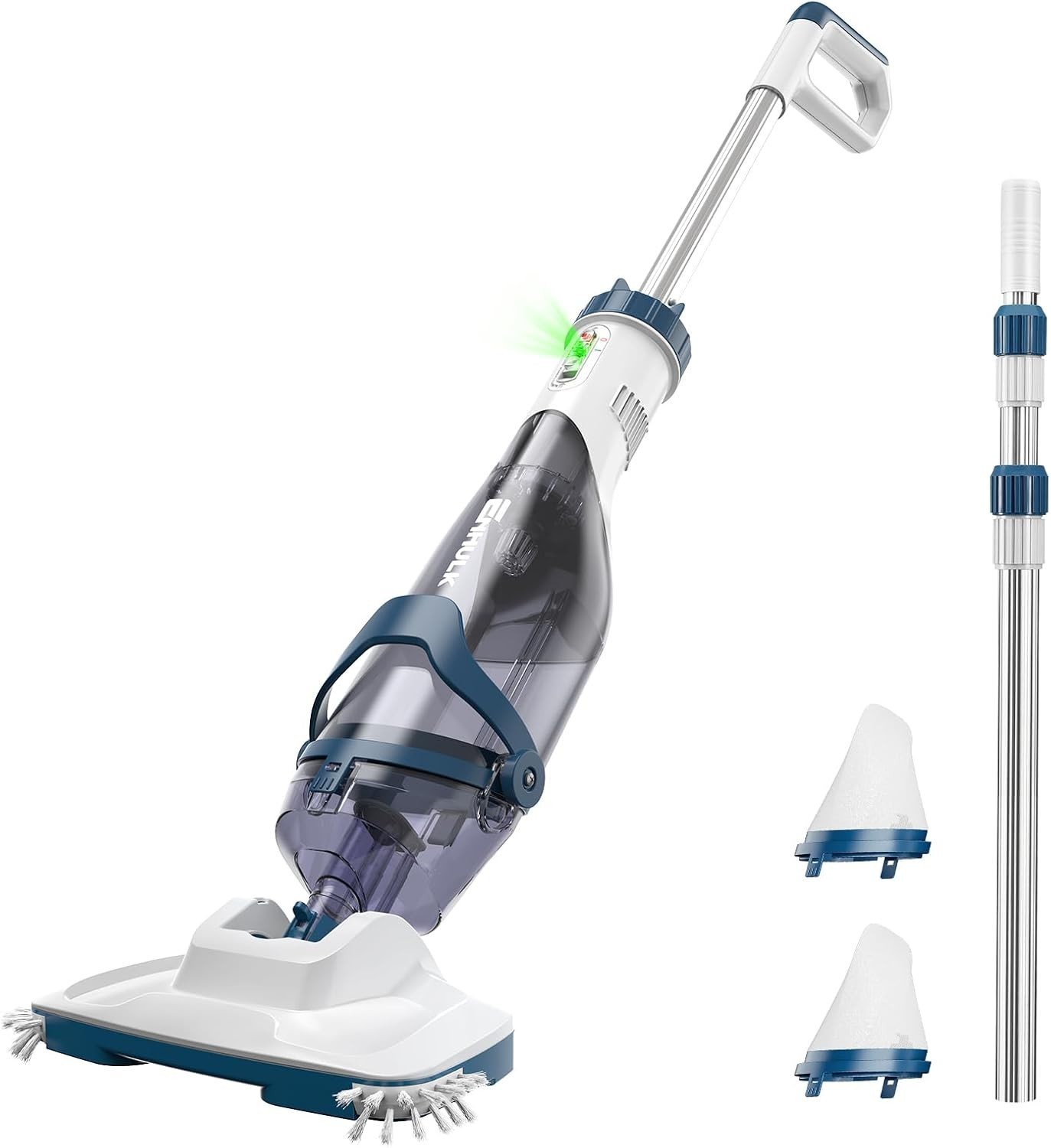 Cordless Pool Vacuum 18.5 Gpm 70 Min 87.5″ Pole 1.8L Enhulk Pc18