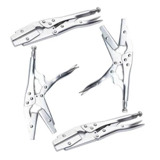 10-Inch Radiator Hose Clamp Pliers Set 4-Pack, Heavy Duty Self-Locking Pinch
