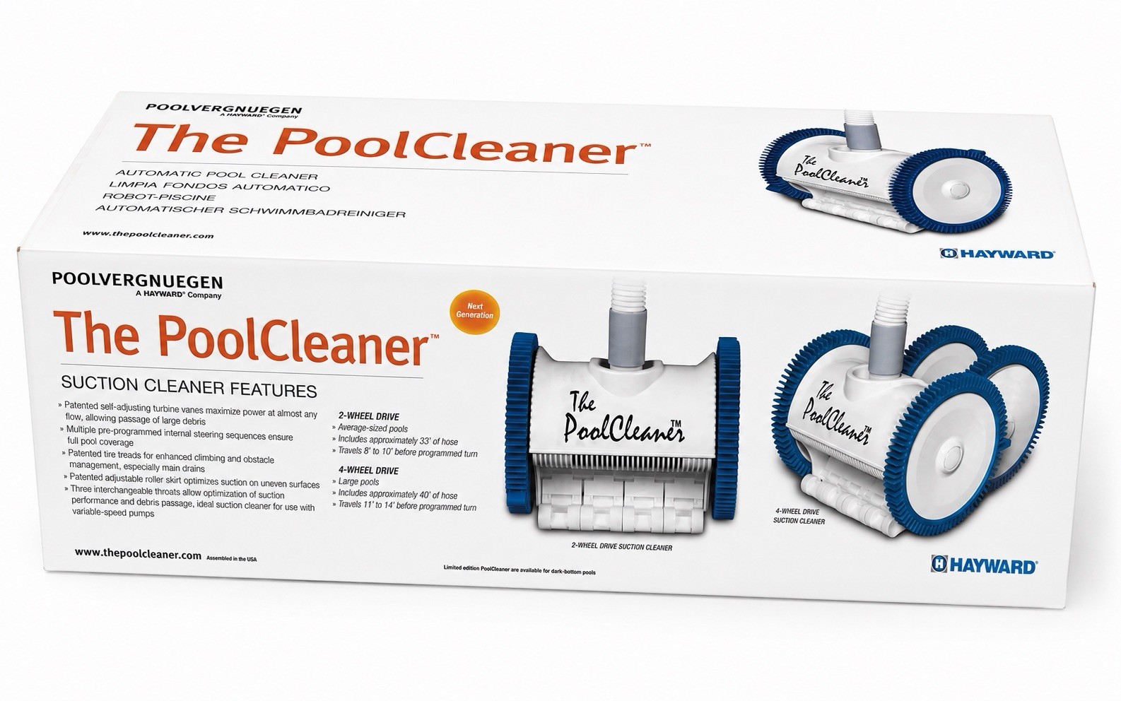 Hayward The PoolCleaner™ 2-Wheel Automatic Suction Pool Cleaner – Model PBS20JST