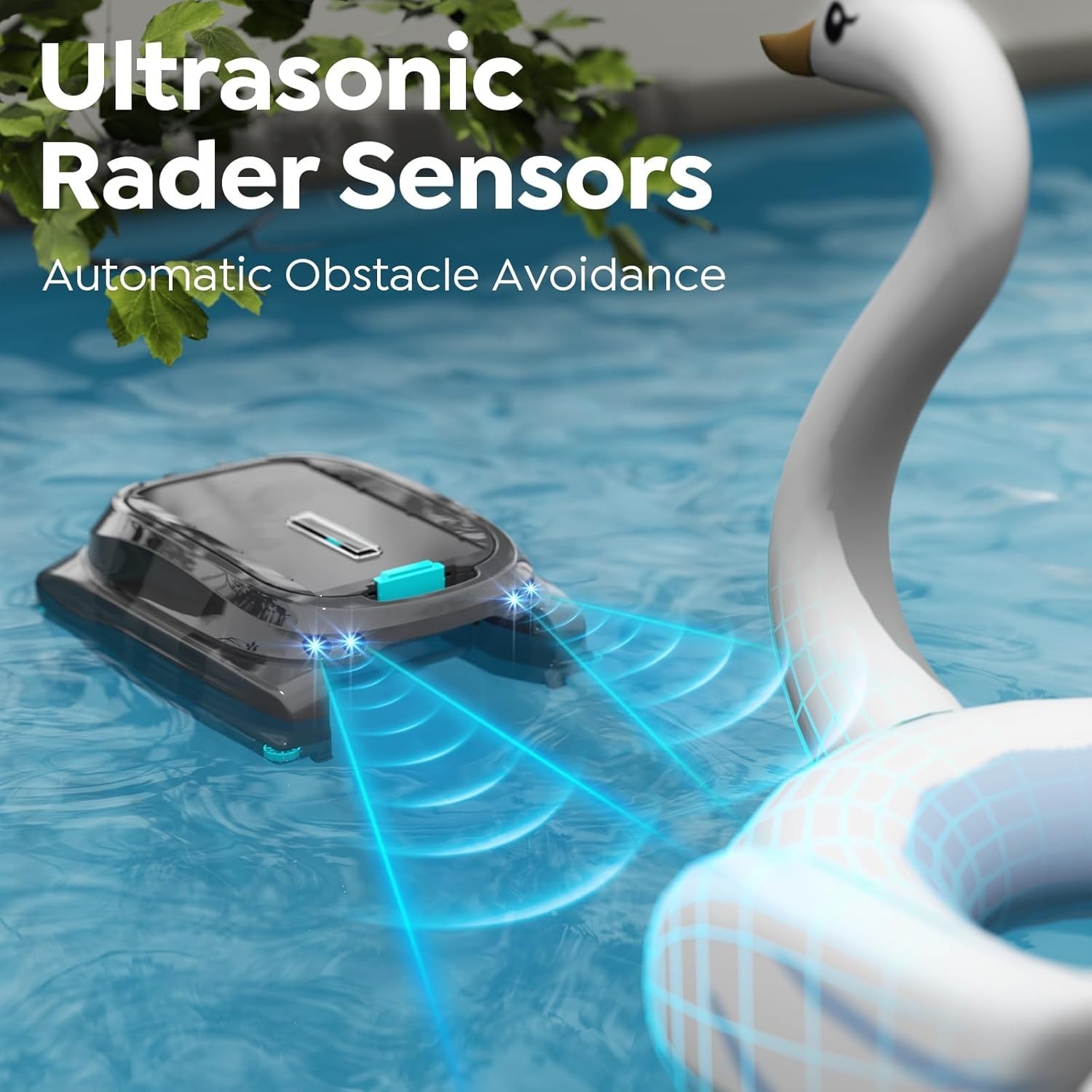 PIECO SK01 Solar Powered Auto Pool Skimmer Robotic Floating Surface Cleaner APP