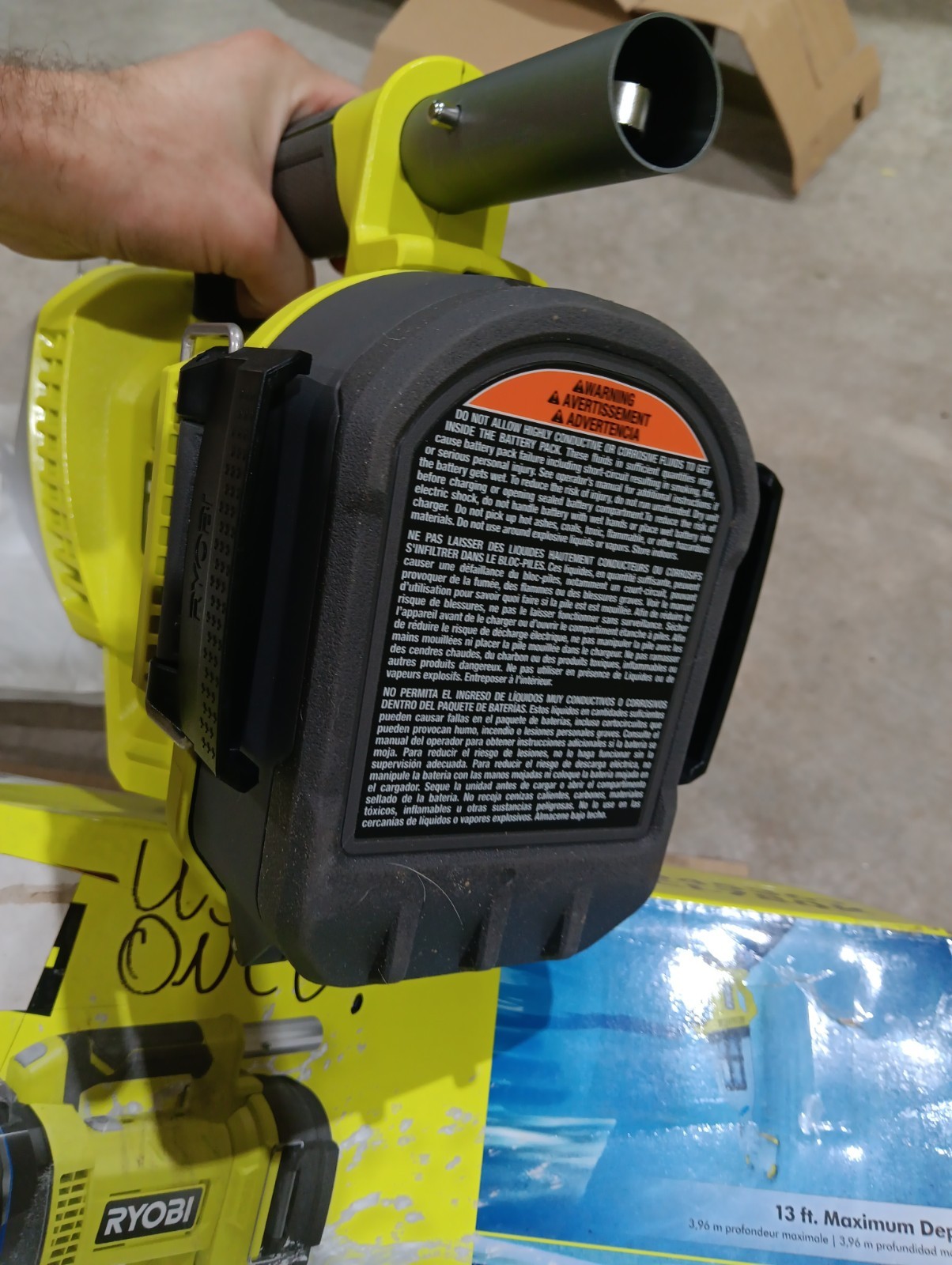 RYOBI PCL780B 18V Handheld Pool Vacuum Cleaner – Tool Only, *READ* NO FILTER!