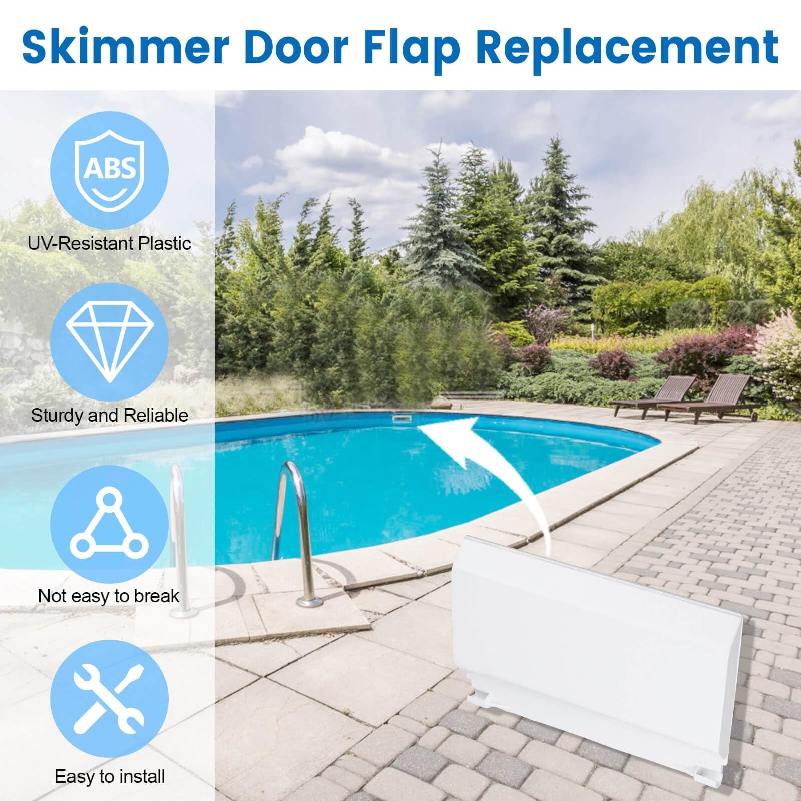 Skimmer Door Weir Flap for Pentair S15 S20 Pool Skimmer Replacement