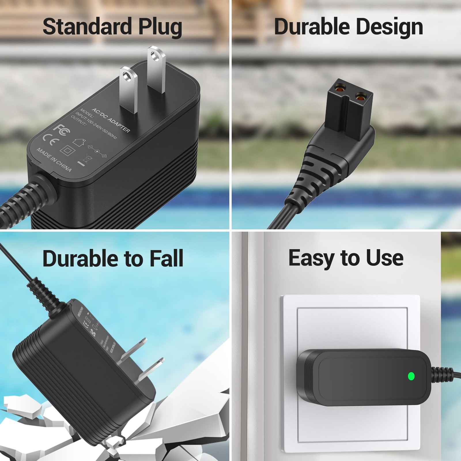12.6V Charger for Aiper Seagull Pool Vacuum 600 800 800B SE 1000 1500 P1111 H…