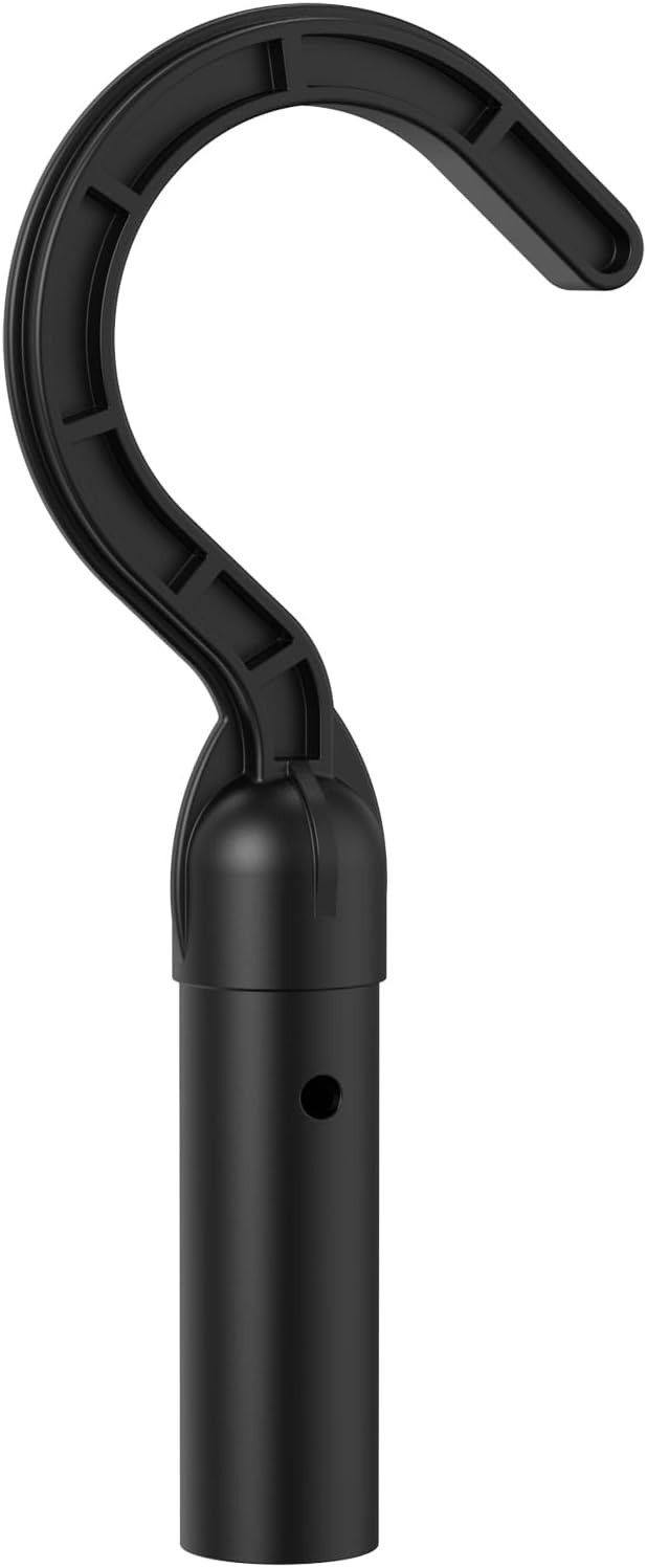 Pool Hook for Poles Compatible with All Pool Cleaner Pool Vacuum Black1 Pack