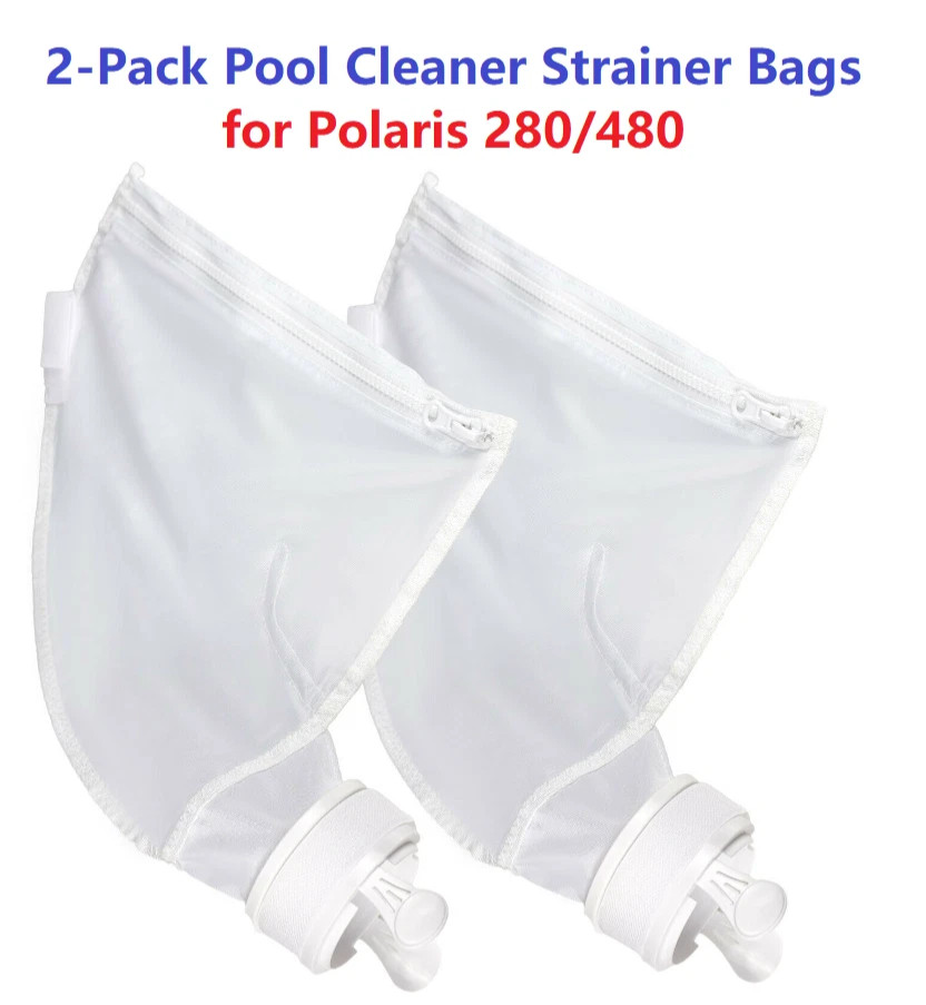 Sfgoyee Polaris 280,480Pool Cleaner Bag Parts Pool Cleaner Bag Strainer Bag 2-Pa