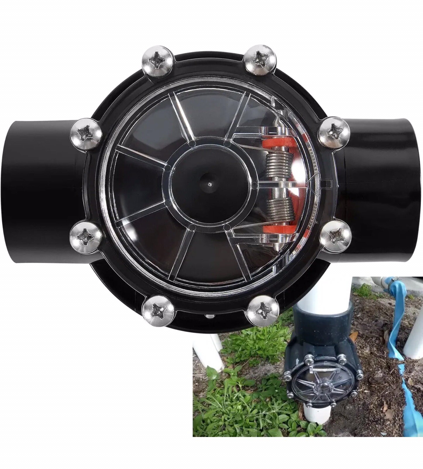 New For Jandy 7235 7236 7511 7512 1‑1/2″ to 2″ 180‑Degree Pool & Spa Check Valve