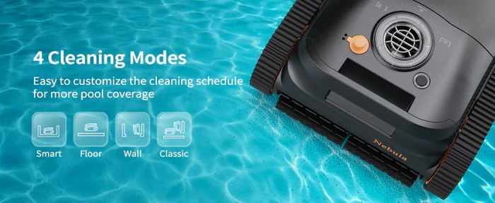 Nebula Cordless Robotic Pool Cleaner Wall Climbing Waterline 3H Runtime