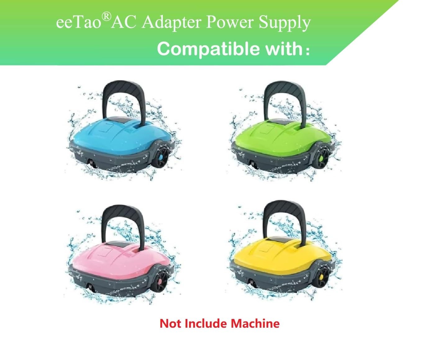 eeTao 2-Prong 12.6V AC/DC Adapter Compatible with Wybot Osprey 200 300 Pro…