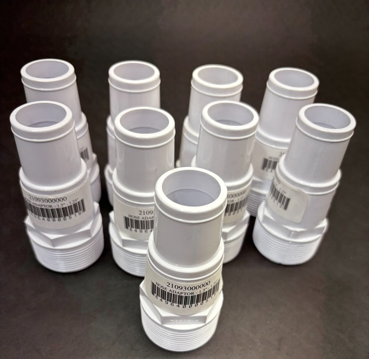 Lot of 9x CMP 21093000000 Replacement White Combination Hose Adapter