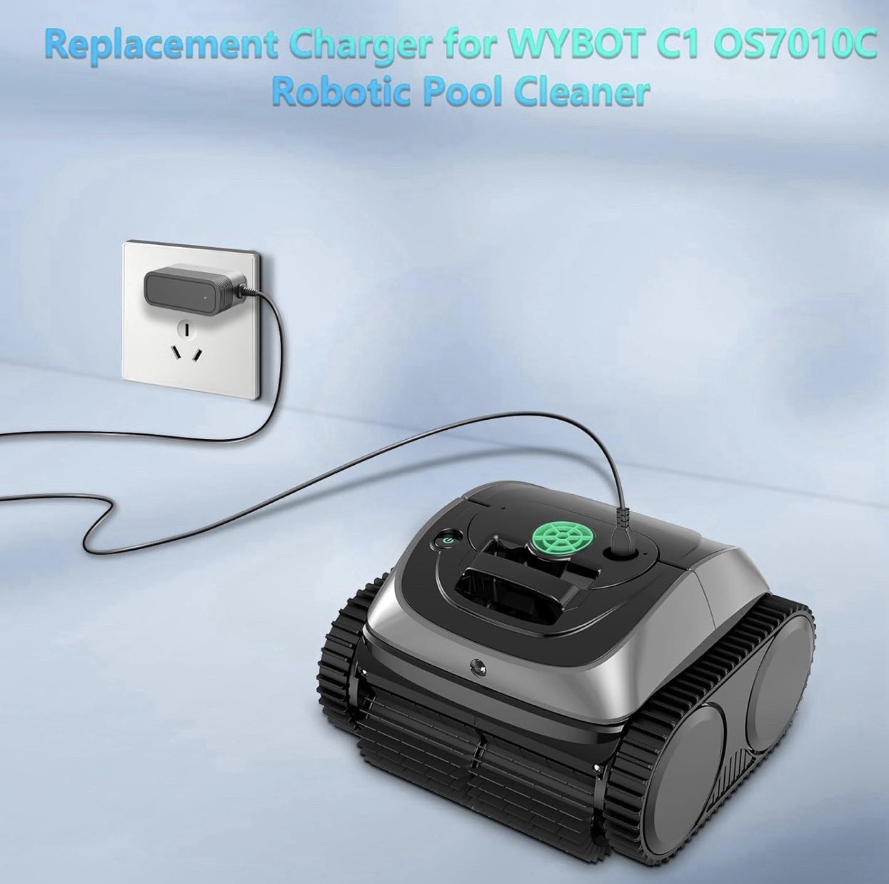 Robotic Pool Vacuum Charger, Compatible Power Cord for Cordless Cleaners