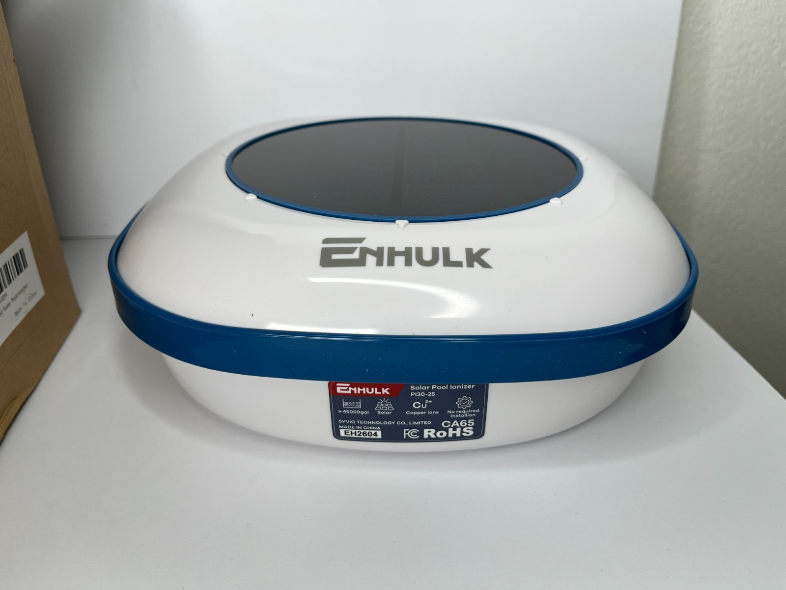 ENHULK Solar Pool Ionizer PI30-25 – Reduce Chlorine & Keep Pool Cleaner