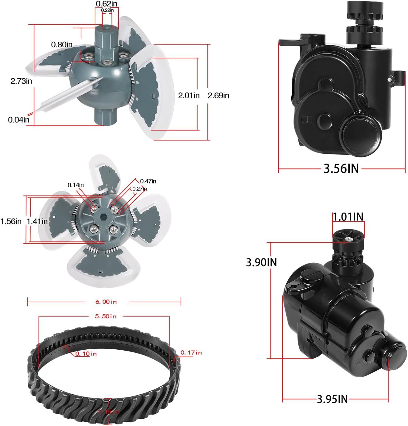 Barracuda MX8 Tune Up Rebuild Kit for Zodiac MX8 Elite MX6 Pool Cleaner R0796200