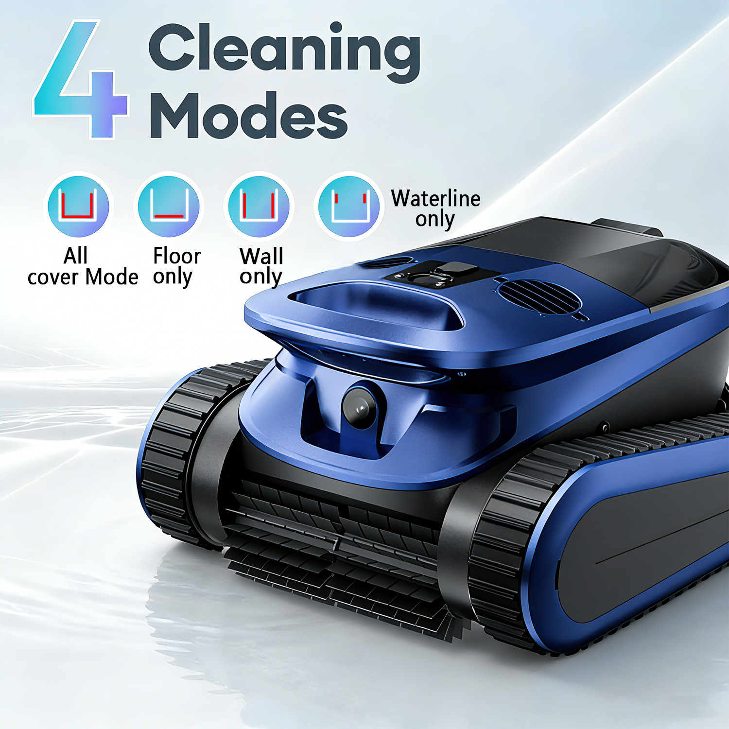 Smart Pool Cleaner Robot, Floor Wall Waterline Cleaning with APP Control