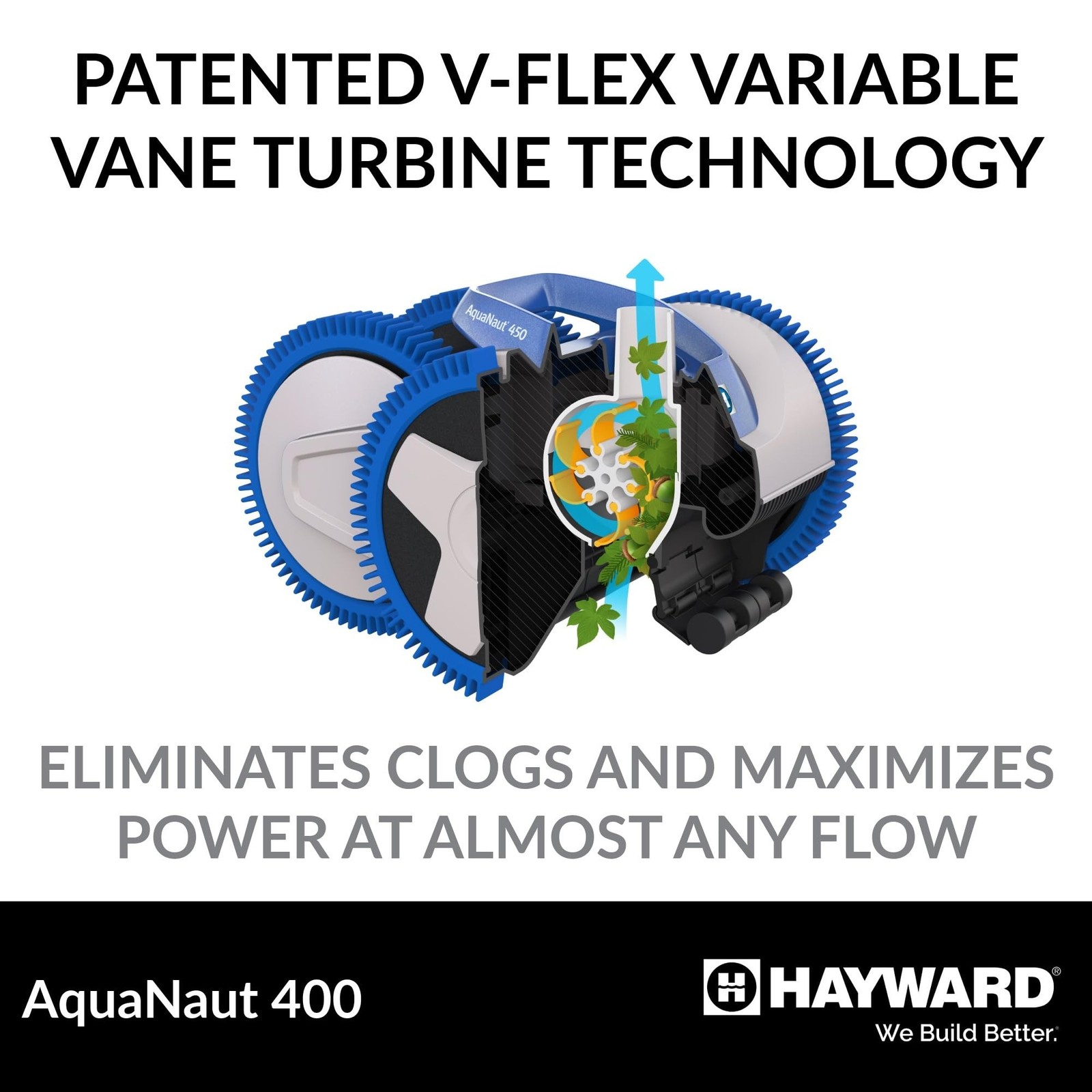 Hayward W3PHS41CST AquaNaut 400 Suction Pool Cleaner for In-Ground Pools up t…