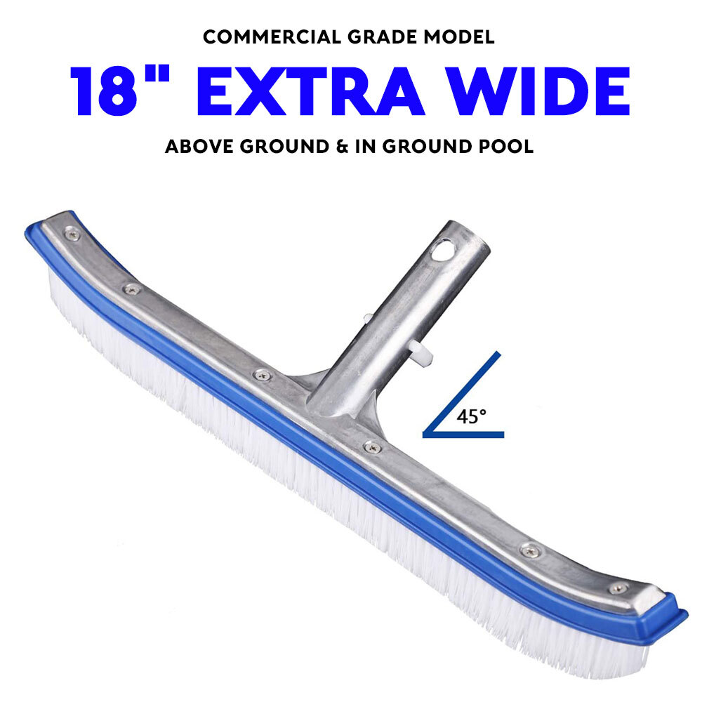 Pool Brush Head for Cleaning Pool Wall,Heavy Duty Inground/Above Ground Swimming