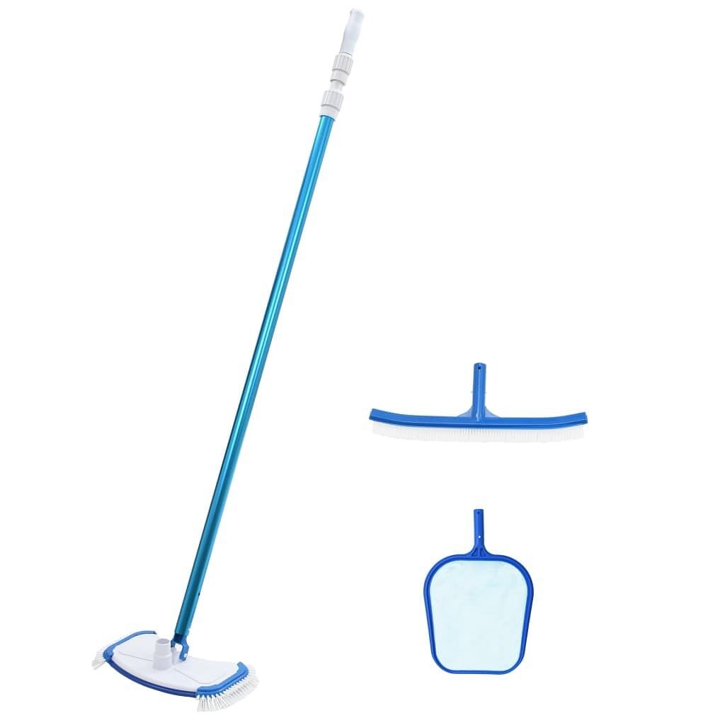 Pool Maintenance Kit White, Blue ABS, Aluminum Standard