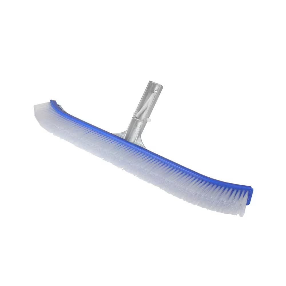 18 In. Blue Standard Curve Nylon Bristle Wall Brush with Aluminum Support