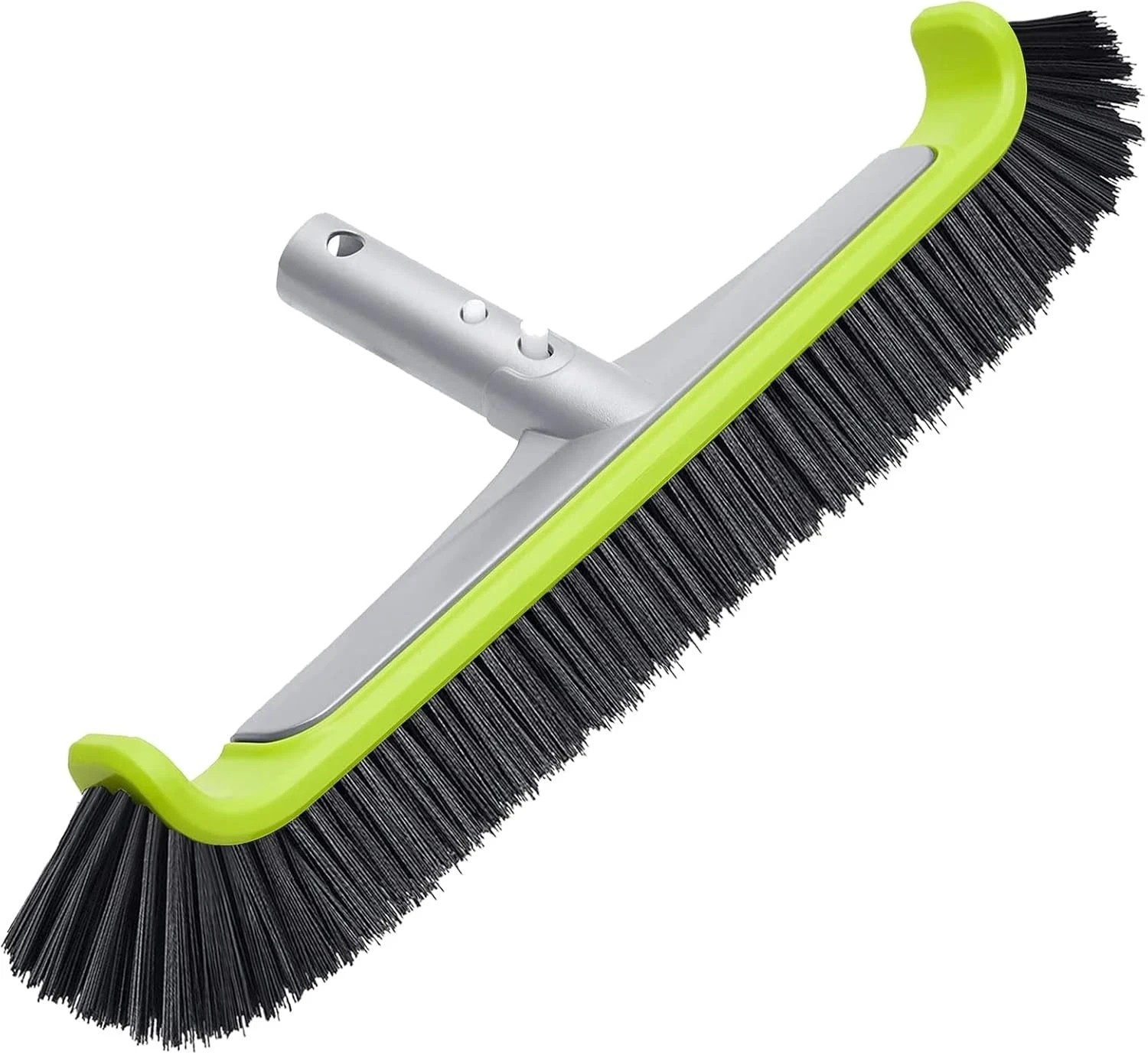Sepetrel Pool Brush Head for Cleaning Walls,Heavy Duty CURVED EDGE, Green