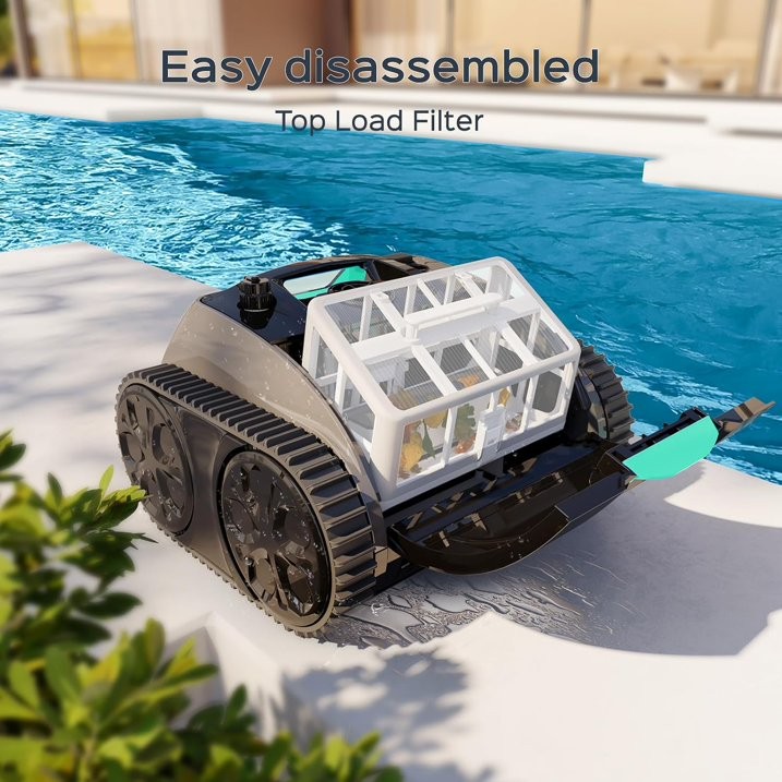 WYBOT C1PRO Pool Robot Vacuum, Smart APP Support, Auto Wall & Waterline Clean A