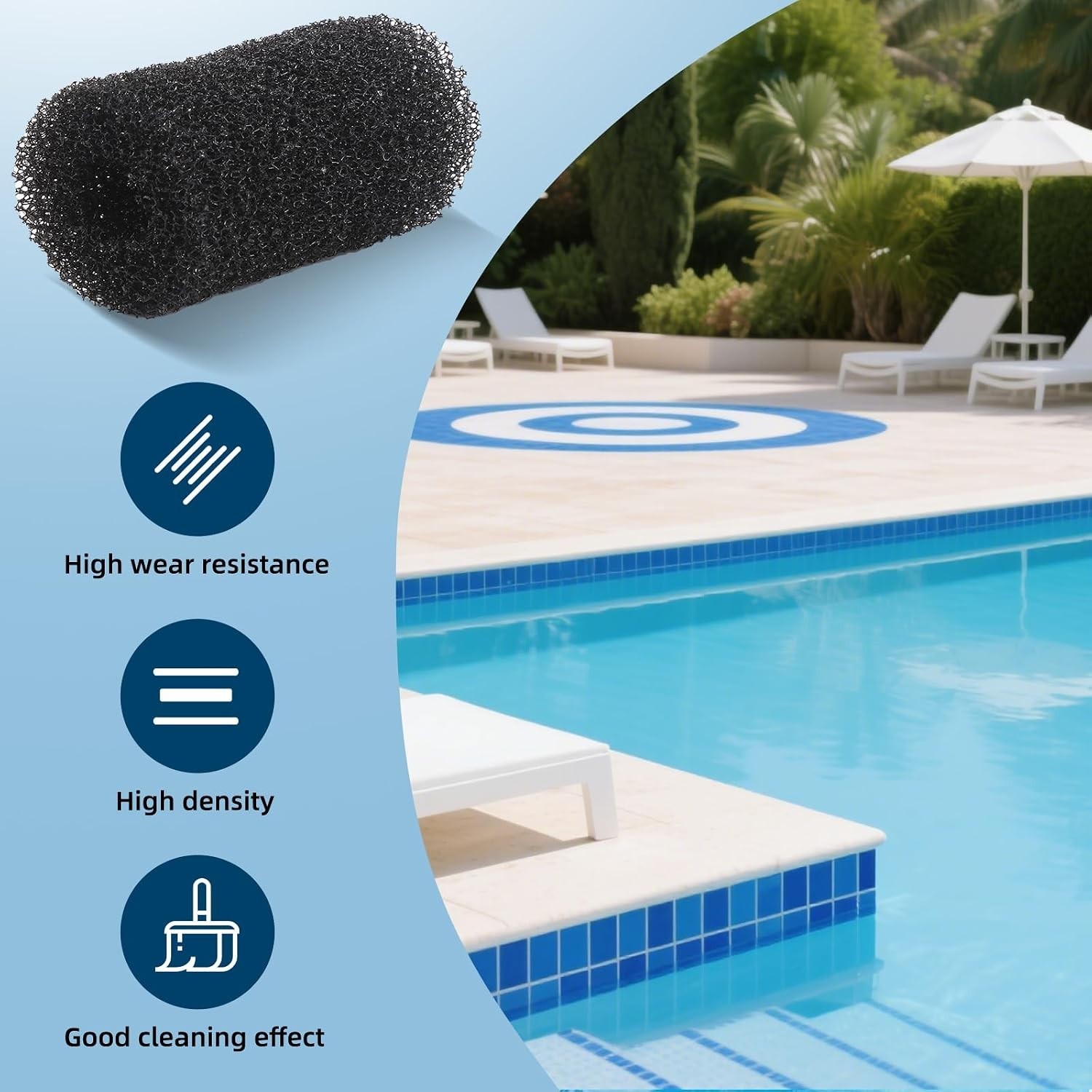 12 Pack Tail Scrubber Replacement for Polaris Pool Cleaner Parts, 12