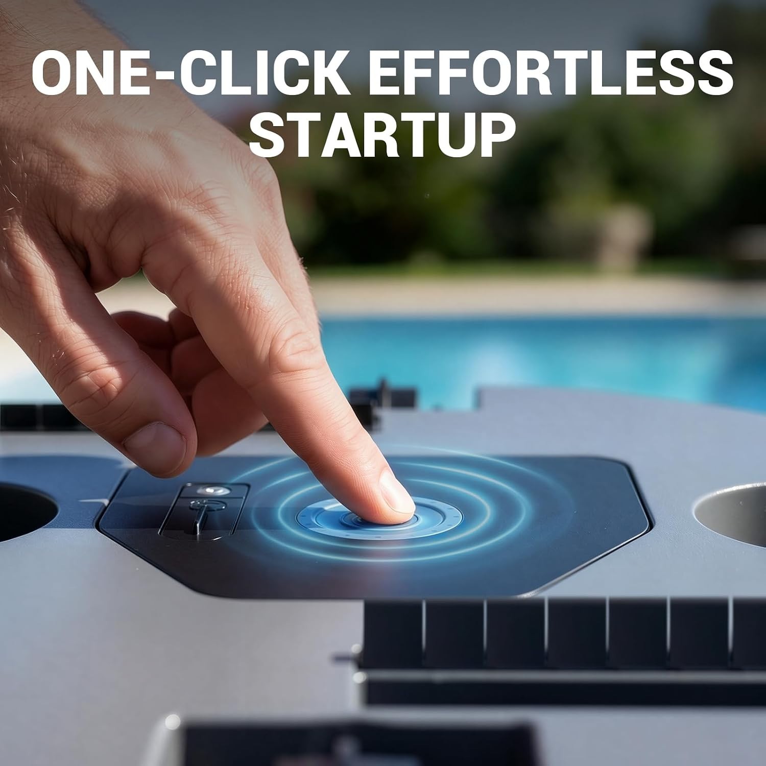 Robotic Pool Cleaner S7: Quick Clean for Up to 1076 sq.ft with Dual Filtration